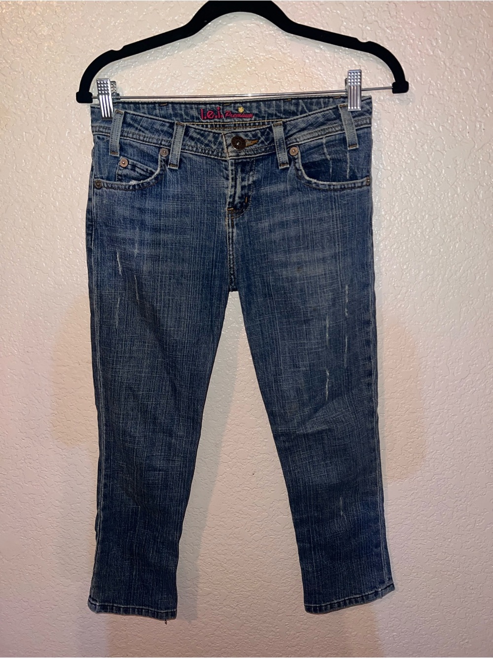 Y2K lei Cropped Blue Denim Ankle/Capri Jeans